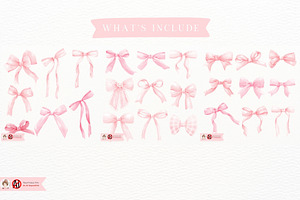 Pink Coquette Ribbon Clipart