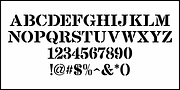 Stenciled Message JNL, a Font by Jeff Levine Fonts (Thumbnail 3 of 5)