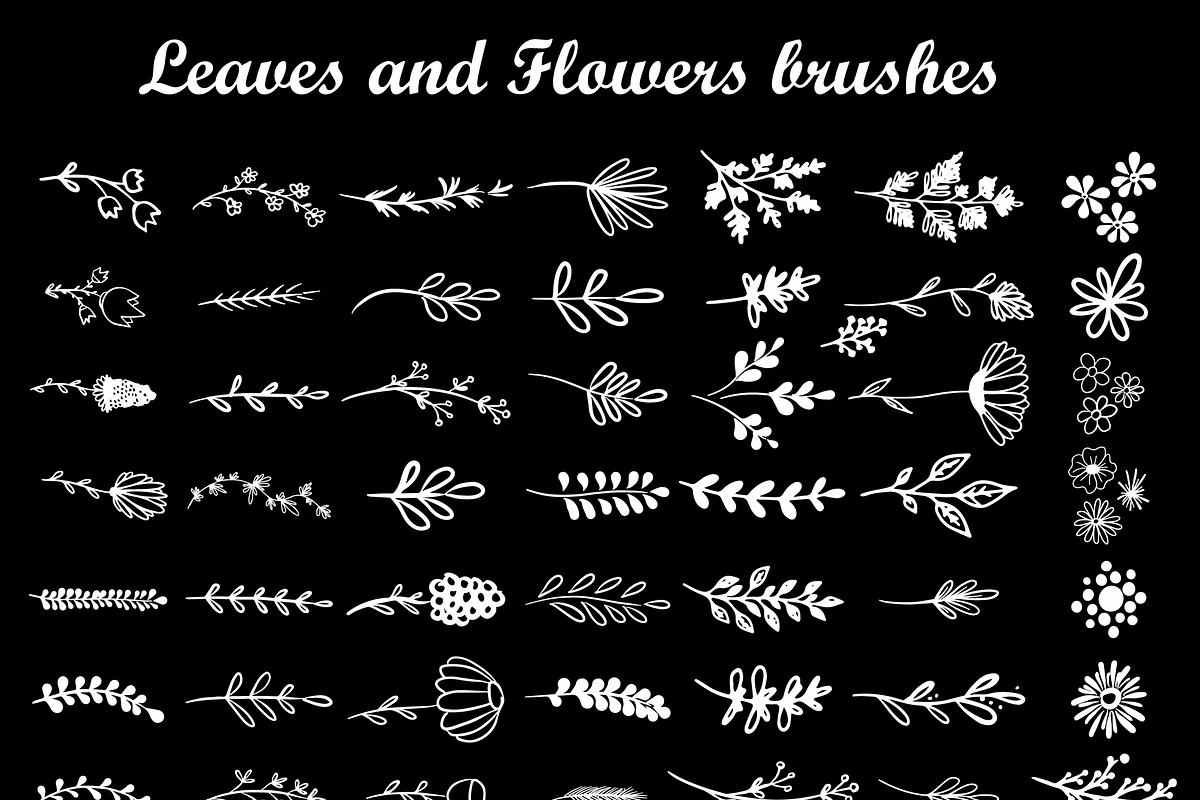 Hand drawn floral vector elements, an Object Graphic by bigmomentsdesign (Photo 4 of 10)