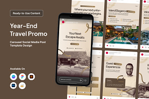 Premium Travel Year-End Promo Carous, a Social Media Template by twinstd