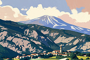 36 Italy-Themed Illustrations, a Background Graphic by h.utomo (Thumbnail 27 of 36)