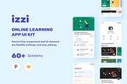 izzi - Online Learning App UI Kit, an UI Kit Template by Lumina_ui_ux202 (Thumbnail 1 of 6)