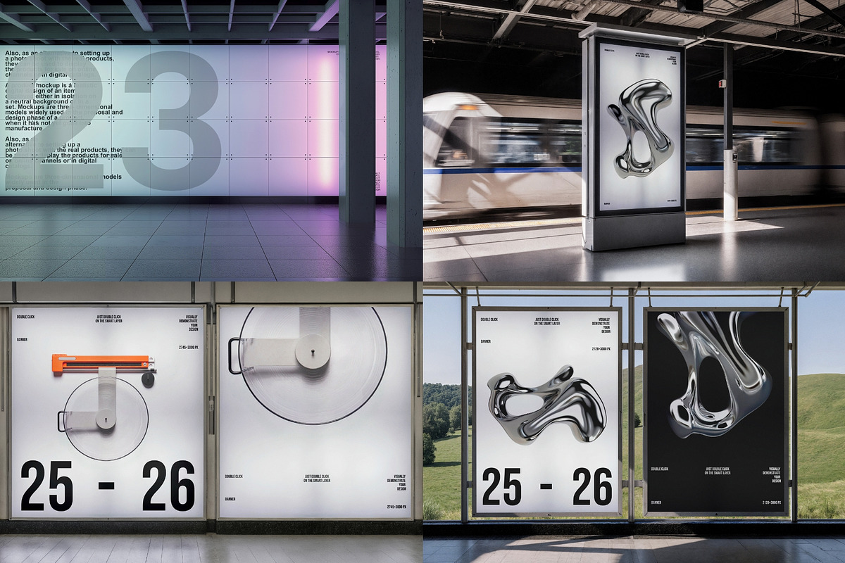 Digital Screen Mockup Bundle, an Advertising Mockup by Renderteam (Photo 7 of 13)