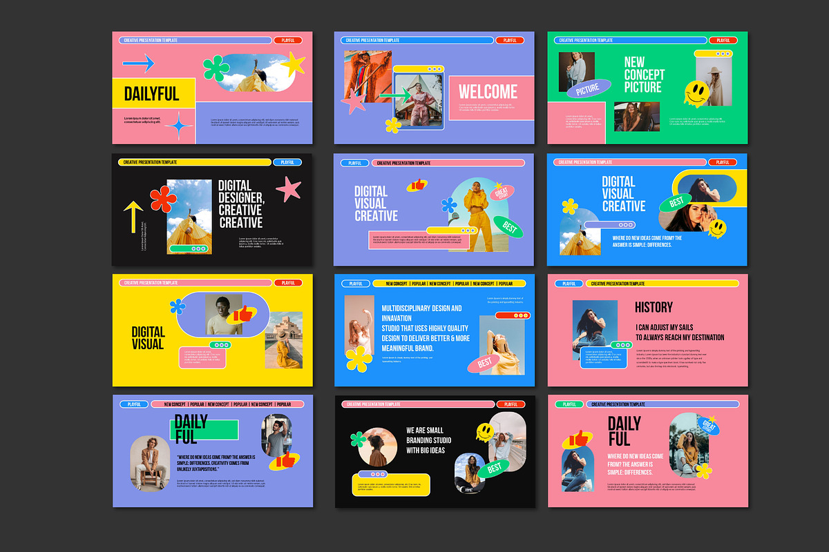 Dailyful Playful Google Slide, a Presentation Template by Spesifikstd (Photo 7 of 12)