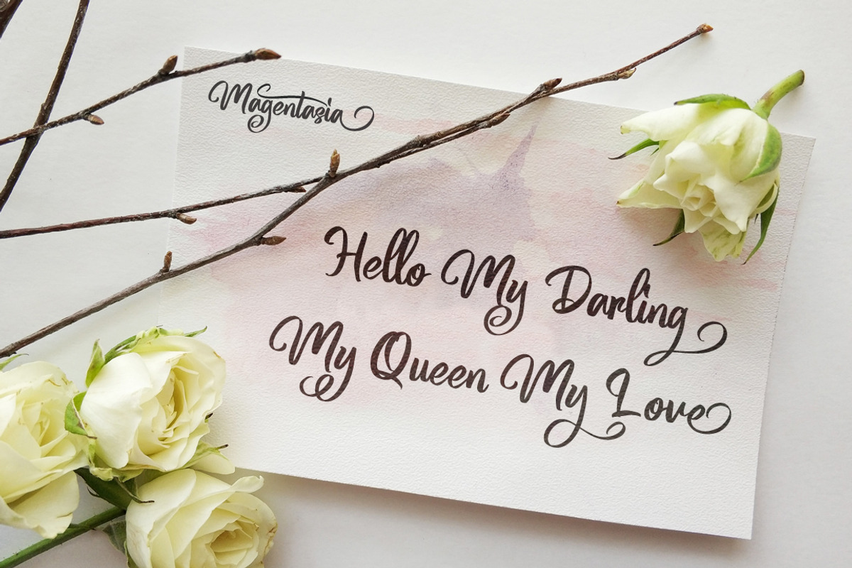 Magentasia - Handwritten Font preview 6