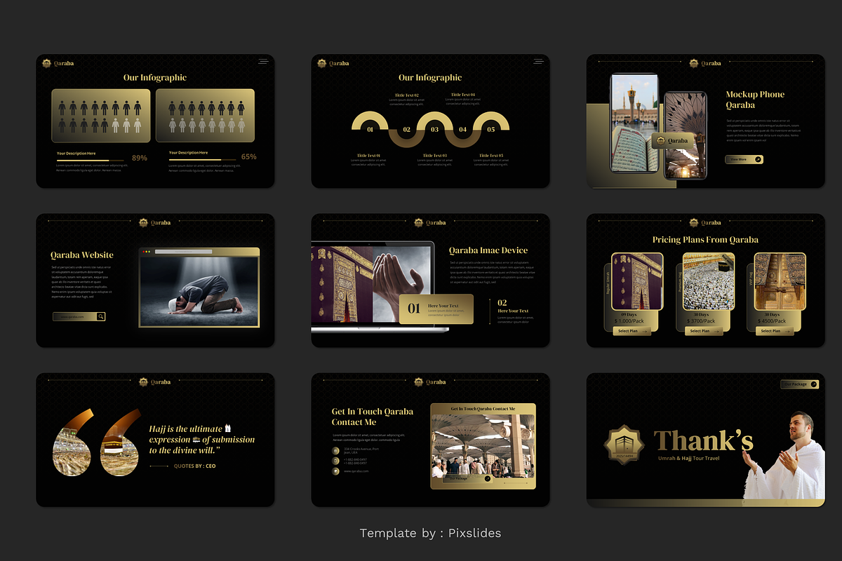 Umroh & Hajj Islamic PowerPoint, a Presentation Template by Pixslides (Photo 5 of 5)