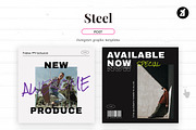 Steel Social media template, a Social Media Template by Chanut is industries (Thumbnail 2 of 11)