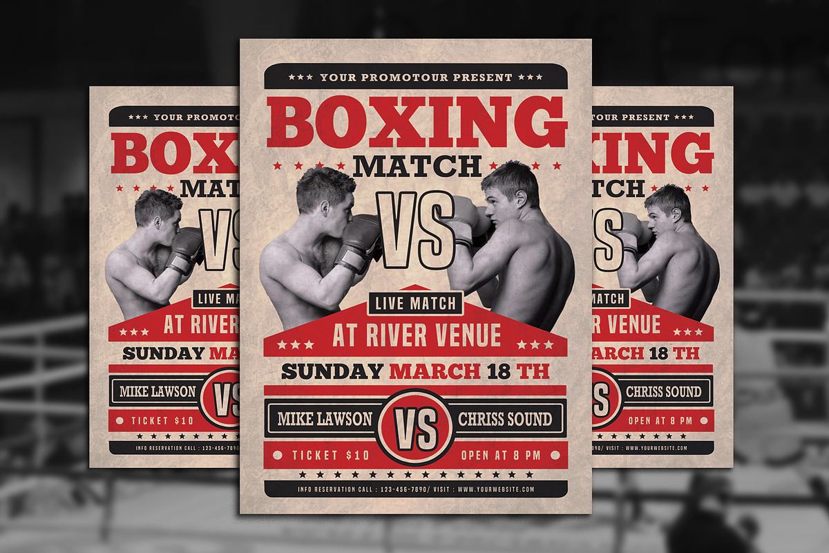 Boxing Match Flyer, a Flyer Template by Muhamad Iqbal hidayat (Photo 1 of 4)