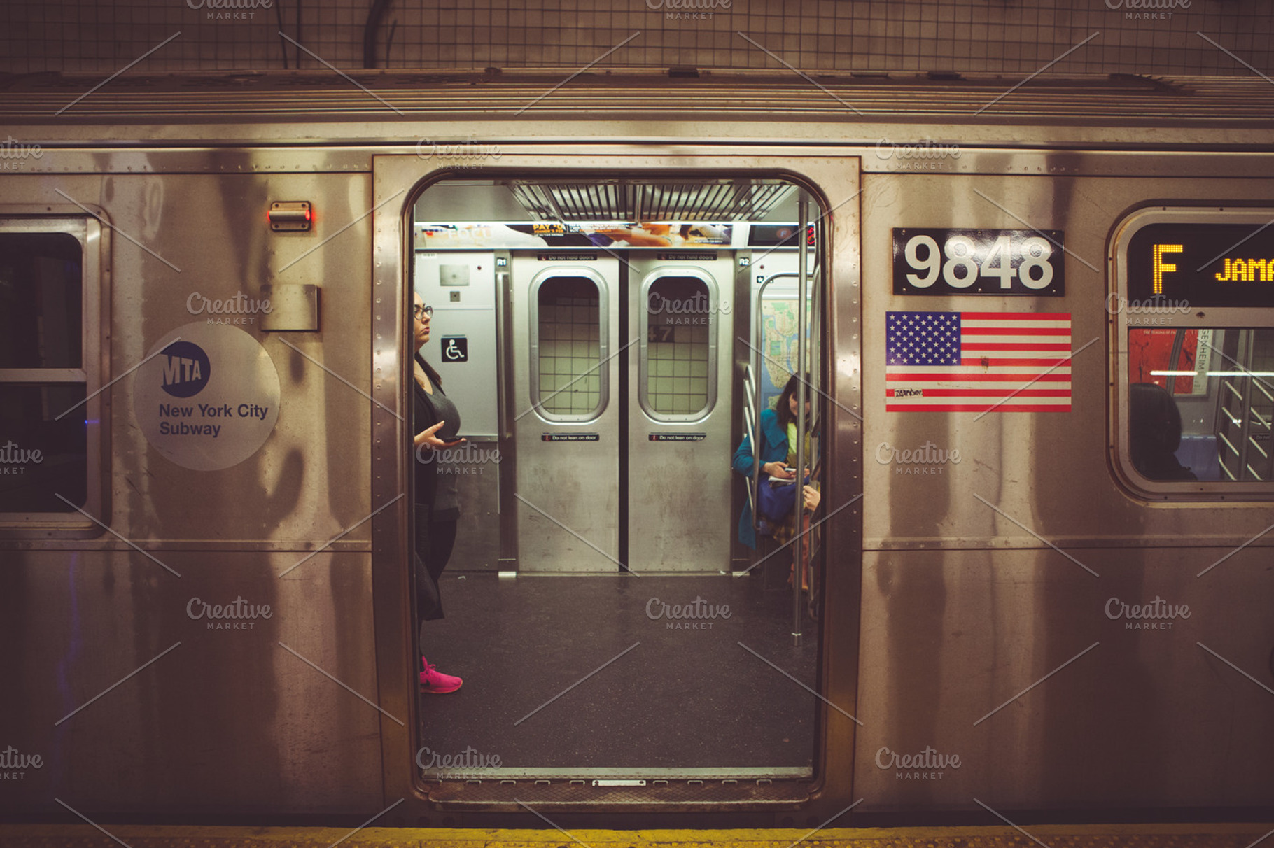 New york subway train featuring new york, nyc, and ny, a Person Photo by North & Beard Ltd