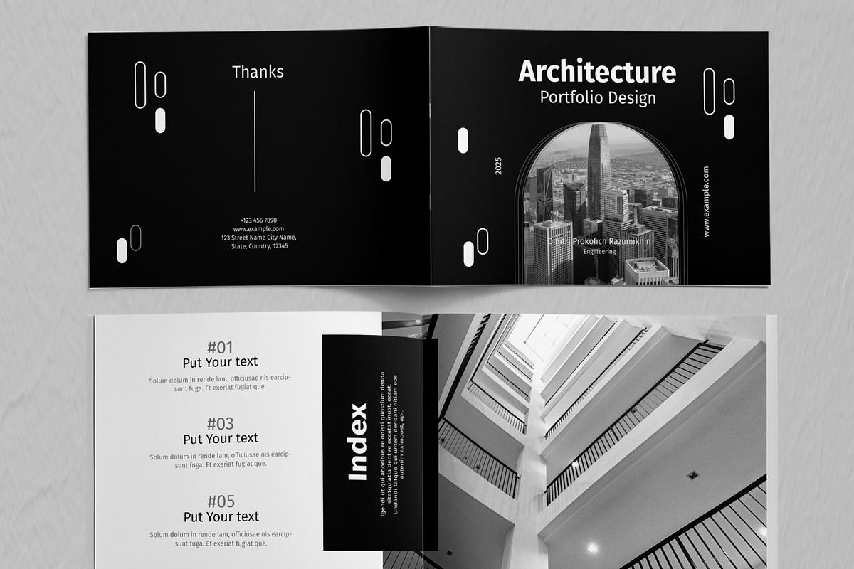 Architecture Portfolio Layout, a Brochure Template by ContestDesign (Photo 2 of 5)