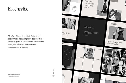 Essentialist Social Media Pack