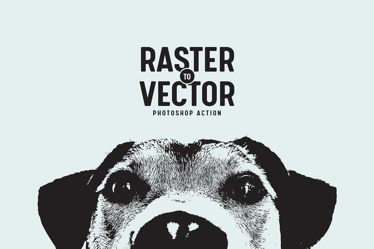 Raster to Vector Photoshop Action, an Action Add-On by Medialoot
