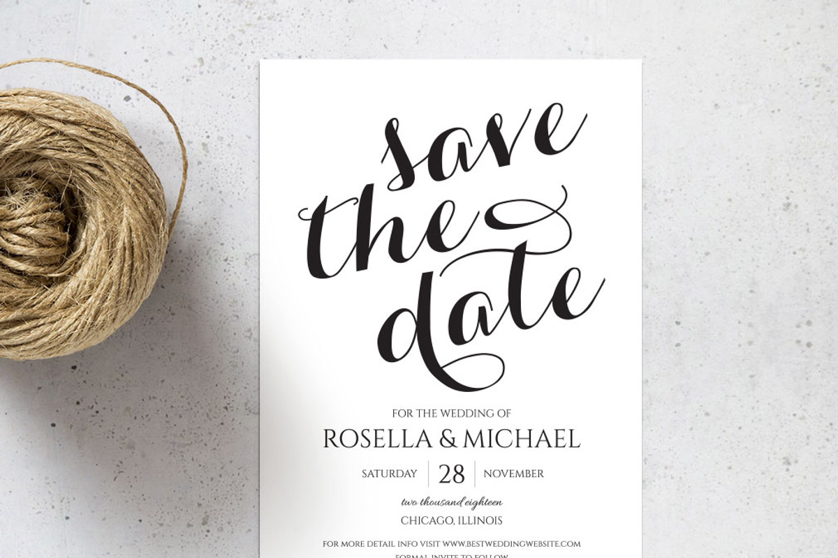 Save The Date SHR336, an Invitation Template by Shafura_Wedding (Photo 2 of 5)