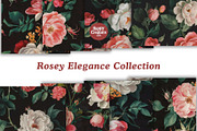 Rosey Elegance Digital Papers, a Pattern Graphic by Happy Creators Co. (Thumbnail 6 of 8)