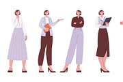 Stylish business woman. Office, a Finance Illustration by Valerie Bodnar (Thumbnail 3 of 3)
