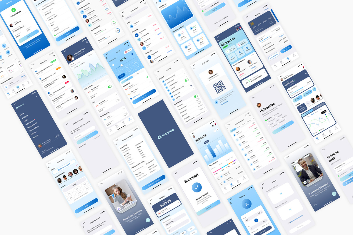 Bank, Wallet & Finance App, an UI Kit Template by flr.24 (Photo 2 of 2)