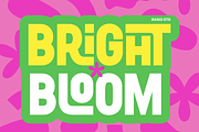 Bright Bloom Fun Display Font, a Sans Serif Font by Rasio Studio (Thumbnail 1 of 9)