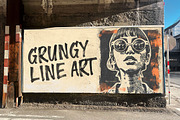 Grungy Line Art Photo Effects, an Action Add-On by Amorjesu.com (Thumbnail 7 of 25)