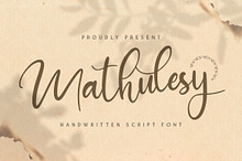 Mathulesy - Handwritten Font