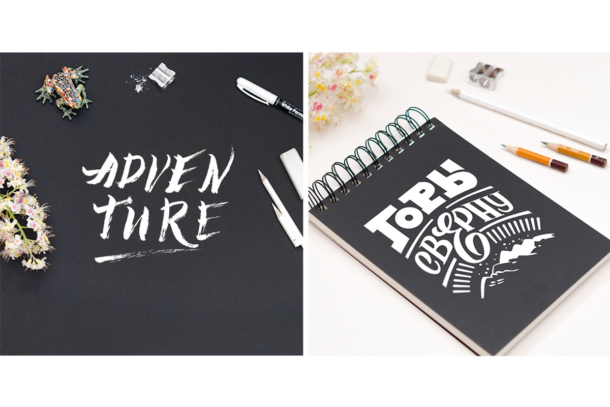 2 Black Backgrounds for Artists, a Mockup by Sunny Design (Photo 3 of 3)
