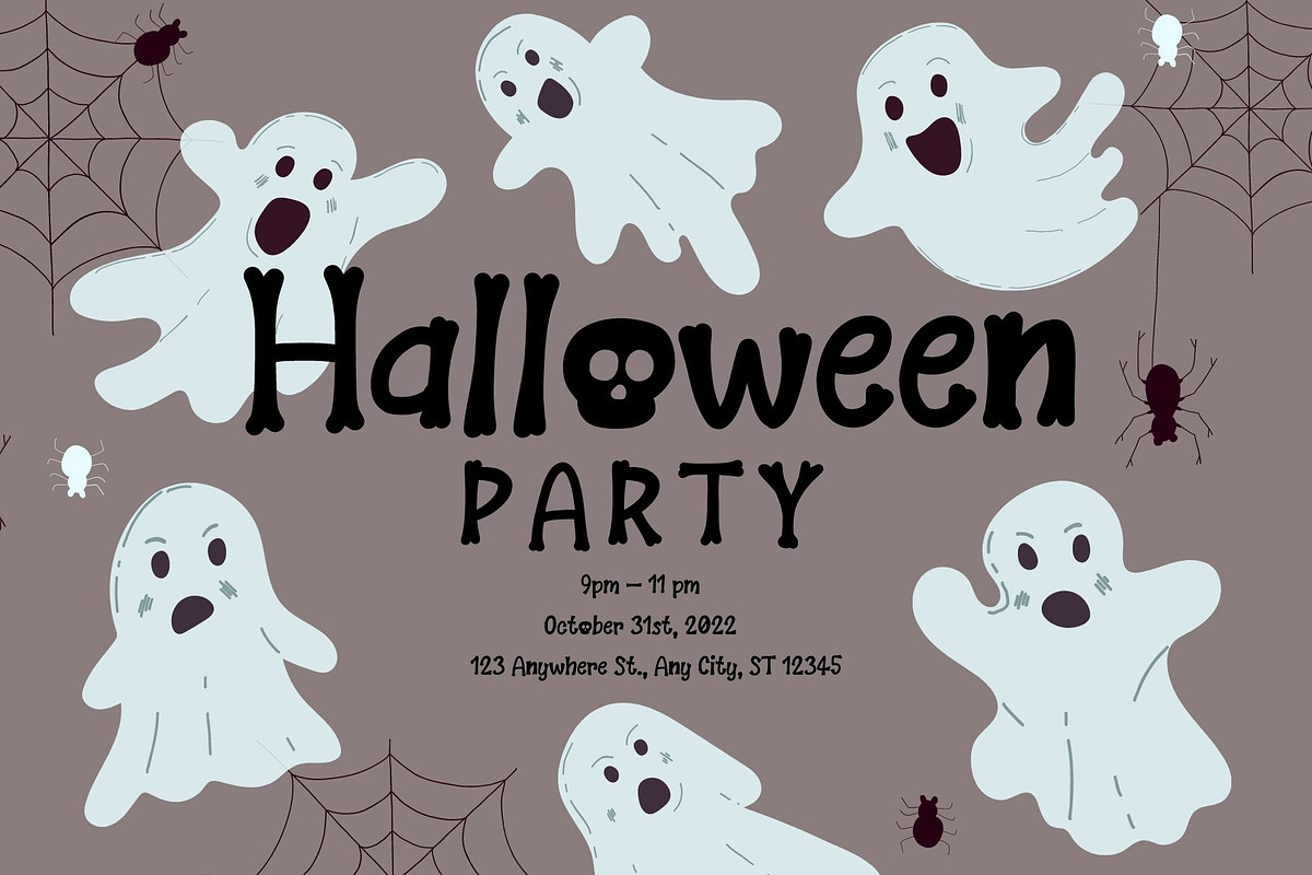 Bones Party is a Halloween font, a Handwritten Font by Brown Cupple (Photo 2 of 7)