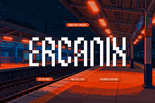 Ercanix | Pixelated Font