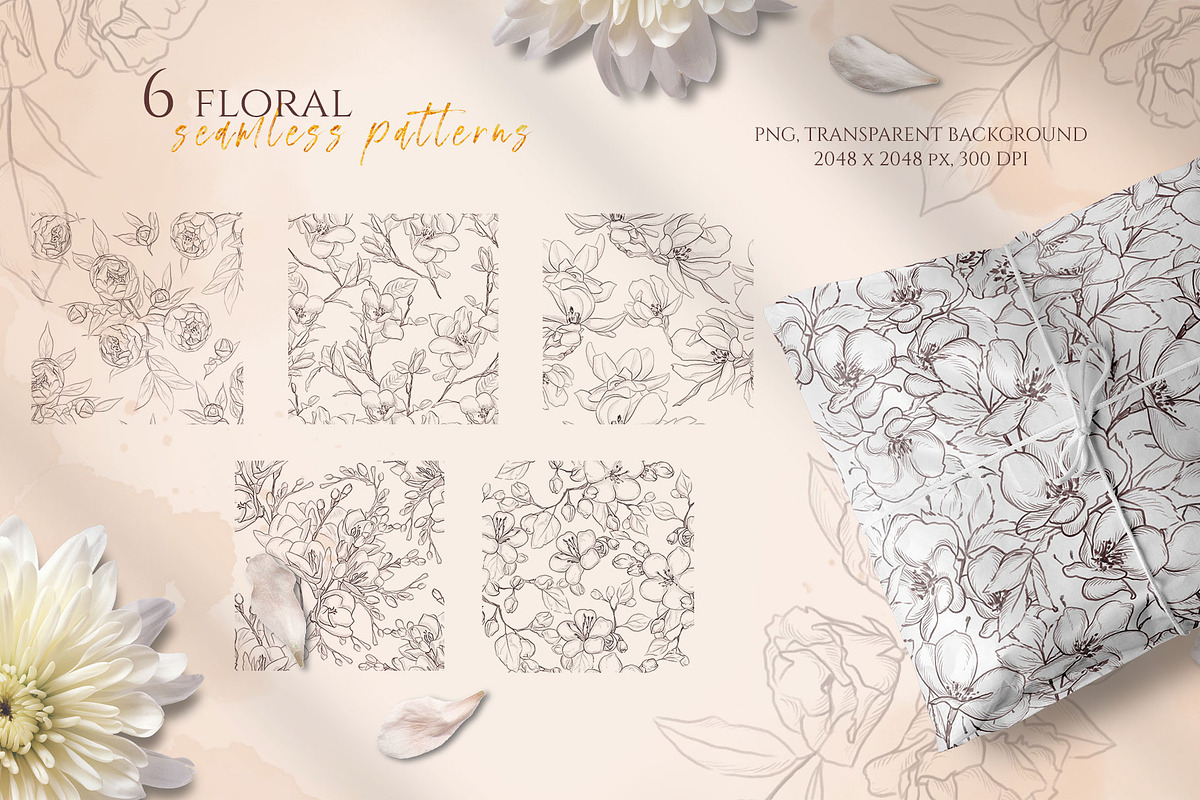 FANTASTIC FLORAL GARDEN collection, a Texture Illustration by Yuliia Lashevska (Photo 5 of 8)
