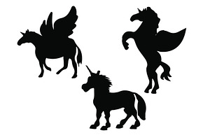 Unicorn Silhouette Vector