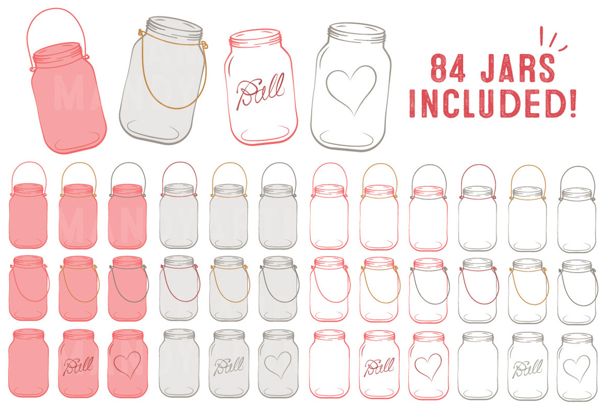 Coral Jar Vectors & Clipart, an Illustration by Amanda Ilkov (Photo 4 of 4)