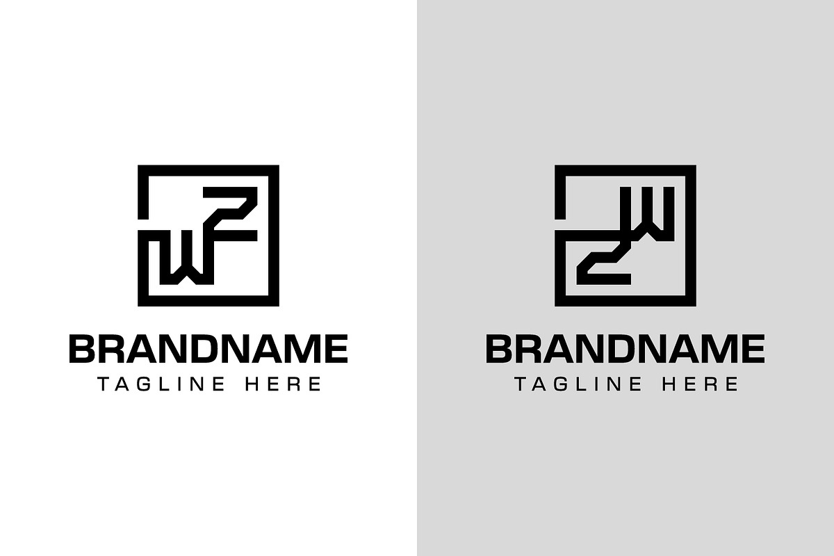 Letters WZ ZW Monogram Logo Set, a Branding & Logo Template by Pray Art Design Studio (Photo 1 of 2)