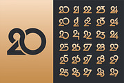 number 20 to 19 logo designs., a Branding & Logo Template by BARONSTD (Thumbnail 3 of 3)