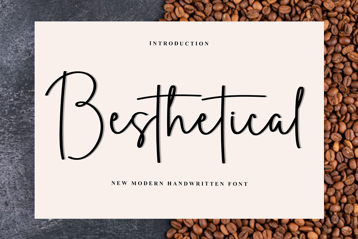 Besthetical, a Handwritten Font by FreshTypeINK (Photo 1 of 8)