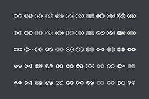 60 Infinity Symbols