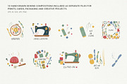 Hand-Drawn Sewing Collection, an Object Illustration by Irina Ostapenko (Thumbnail 5 of 10)