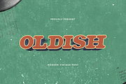 Oldish - A Modern Vintage Font, a Serif Font by overlaytemplates (Thumbnail 1 of 5)