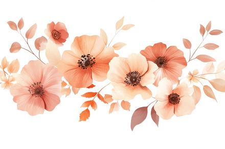 Peach floral arrangement, a Photo by Beautiful things
