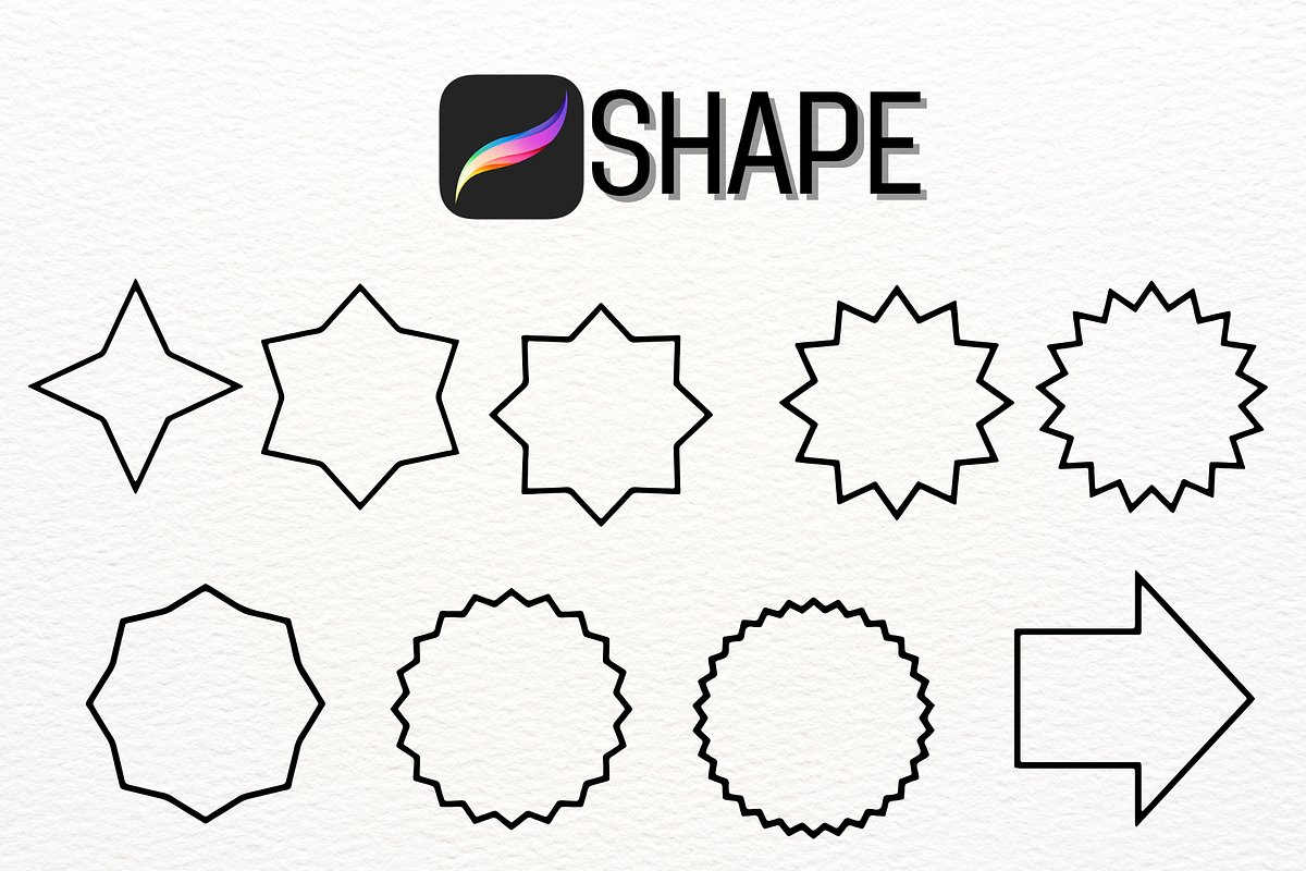 Shape stamp brush, a Brush Add-On by Petal Pixels (Photo 2 of 6)