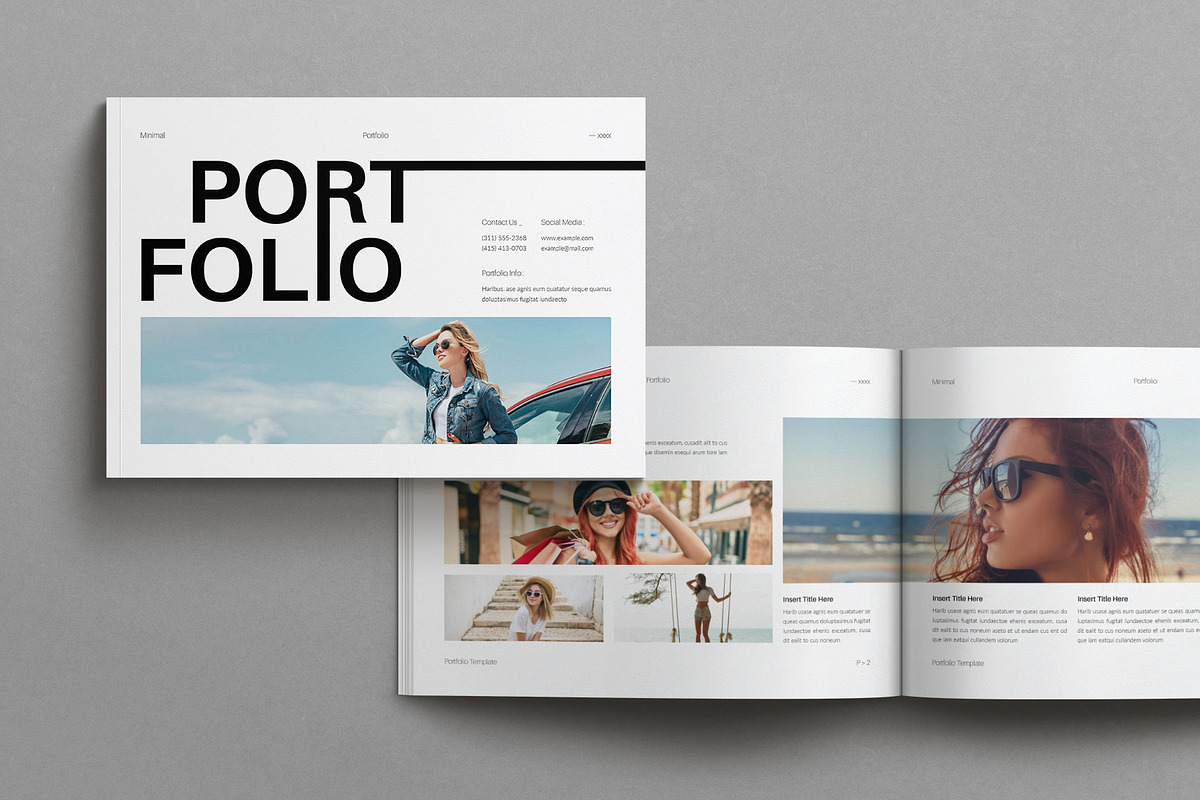 Portfolio Template Landscape, a Magazine Template by MassiveCreator (Photo 1 of 9)