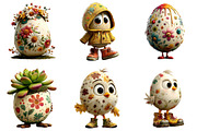 Quirky Easter Egg Clipart, an Illustration by DreamArtGraphic (Thumbnail 5 of 5)