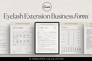 Eyelash Extension Business Forms, a Marketing Template by HelloKarla (Thumbnail 1 of 4)
