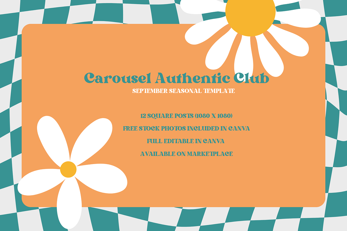 Retro + Colorful Canva Template, a Social Media Template by Moodwave Studio (Photo 2 of 10)