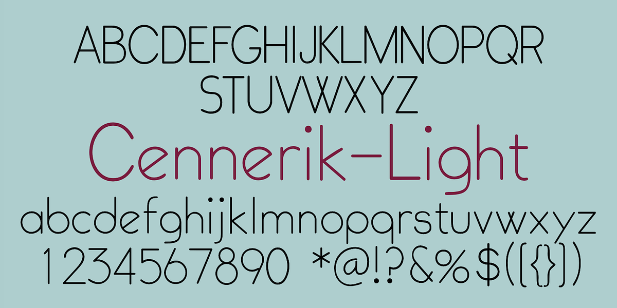 Cennerik, a Sans Serif Font by Ingrimayne Type (Photo 7 of 11)
