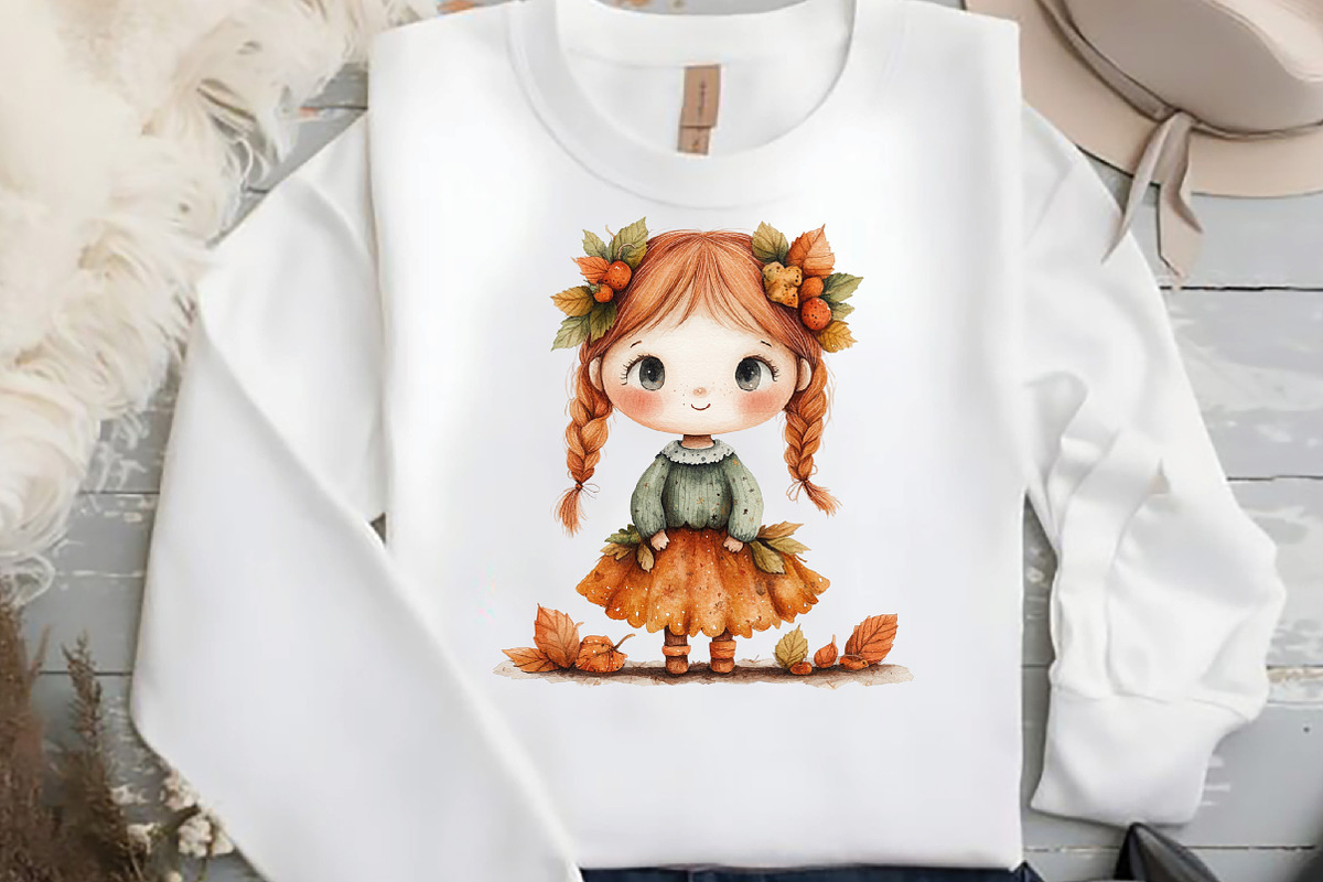 Bewitching Autumn Doll Clipart, an Illustration by DreamCafeArt (Photo 5 of 7)