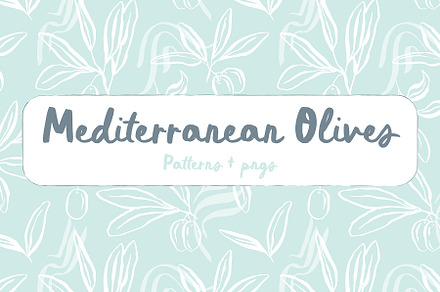 Mediterranean Olives Graphic Set