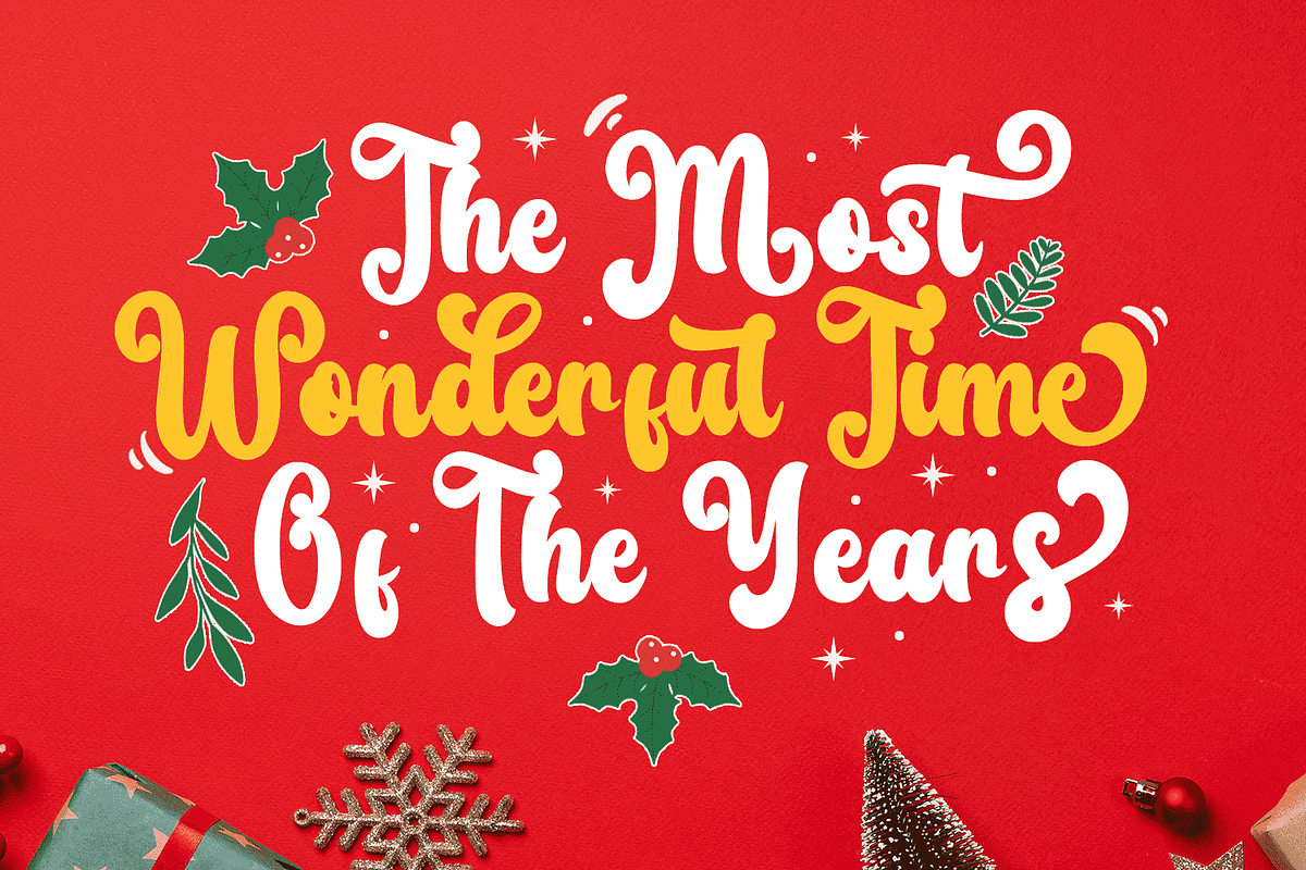 Christmas, a Script Font by Mozatype (Photo 5 of 10)