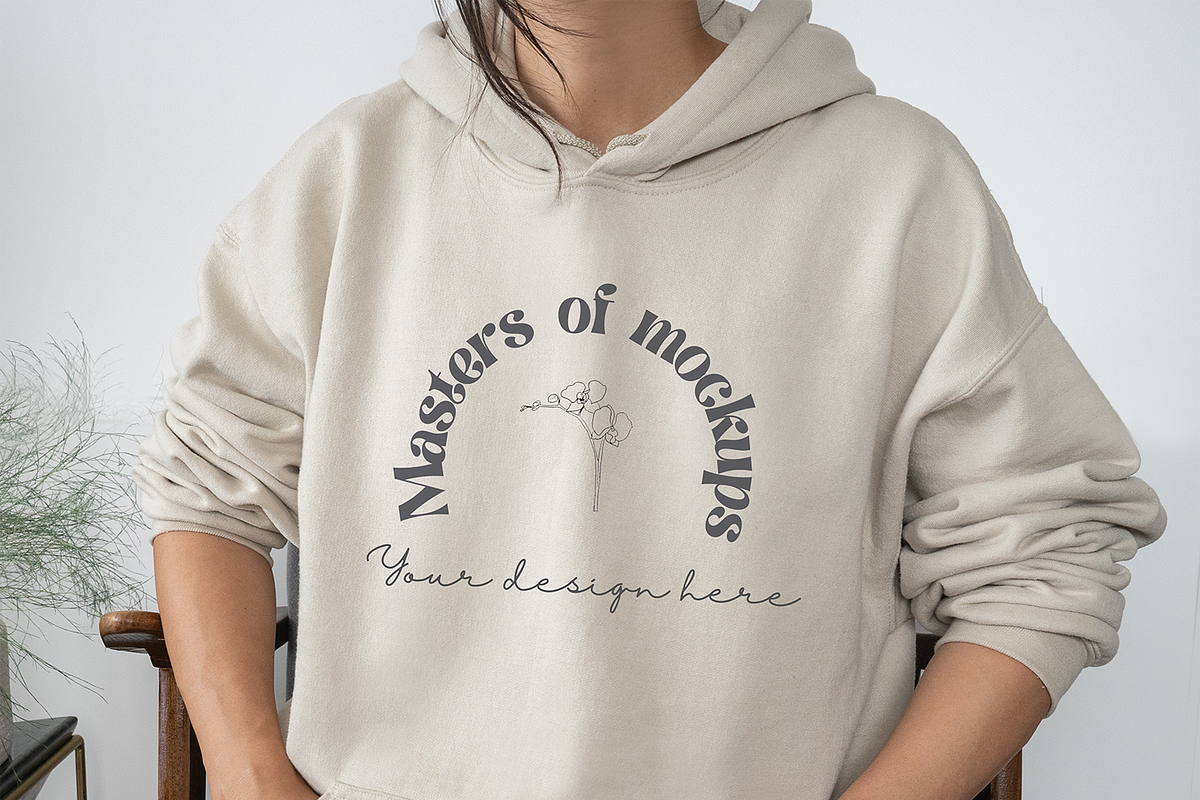 Beige Hoodie Sweater Mockup, a Hoody Mockup by Masters of Instagram