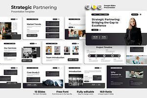 Strategic Partnering - Google Slides, a Presentation Template by QR Design Studio