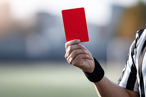 Referee in a black and white striped, a Sports & Recreation Photo by MistyDay