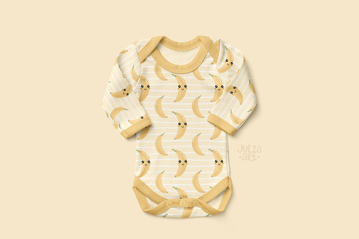 Groovy banana patterns, a Pattern Graphic by JulzaArt (Photo 6 of 7)