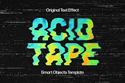 VHS Distorted Text Effect, a Layer Style Add-On by Design Squad (Thumbnail 1 of 5)